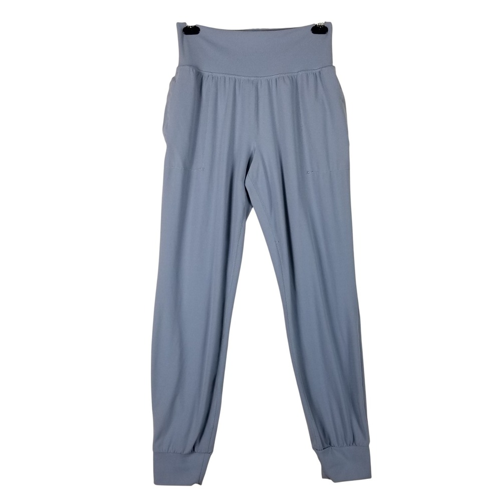 Athleta Salutation Jogger Women Medium Tall Blue Powervita High Rise Activewear